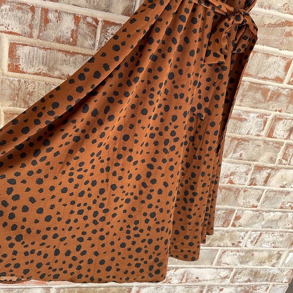 Shein Black Brown Animal Print Dress - Picture 4 of 9